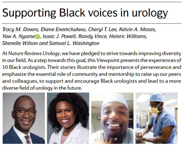 Supporting black voices in urology